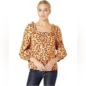 Kate Spade Panthera Square Neck Top